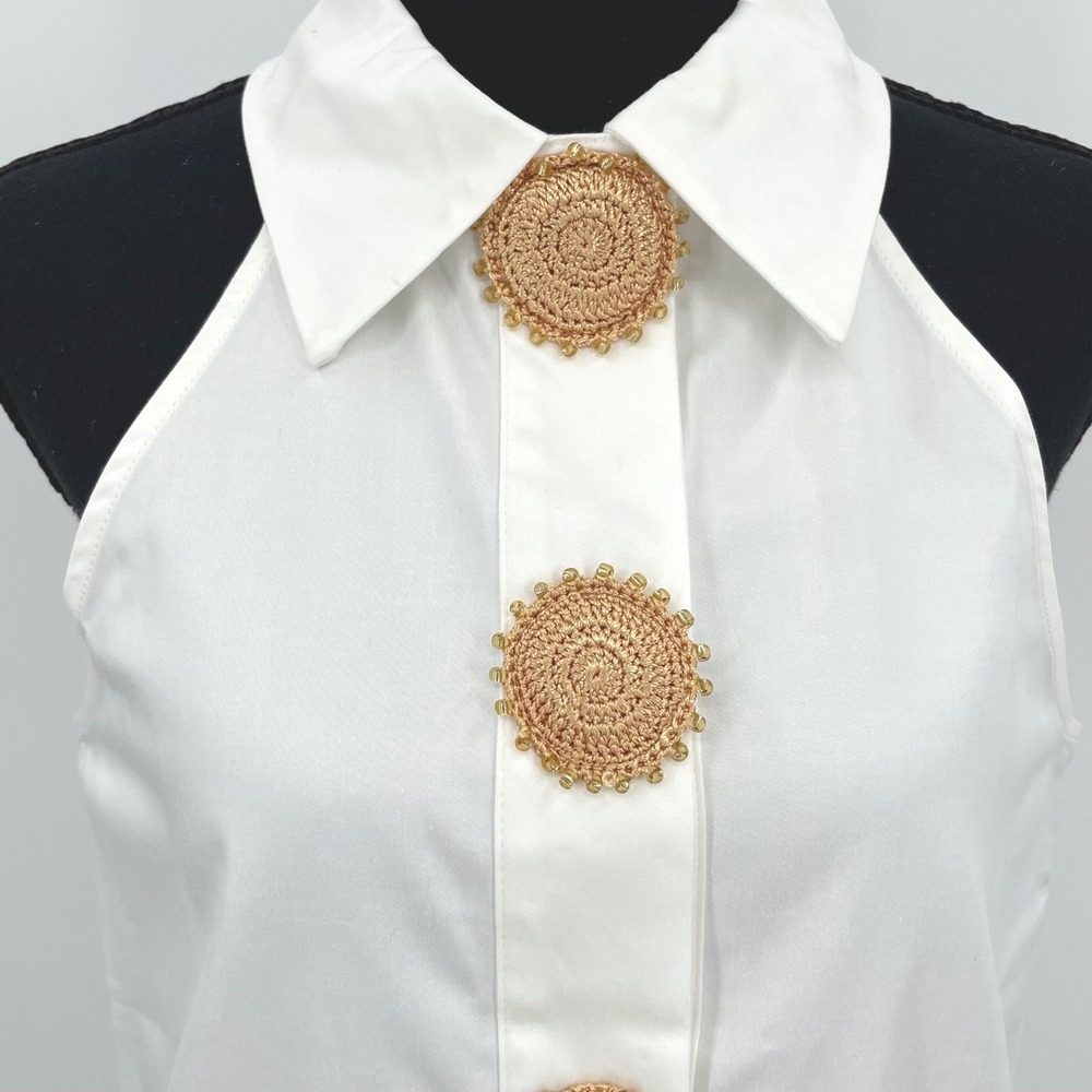My Beachy Side Dress Womens M White Marin Amber Mini Dress NWT Coastal Chic - Picture 4 of 12